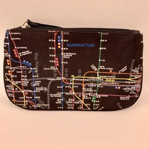 NYC Subway Map Small wristlet
